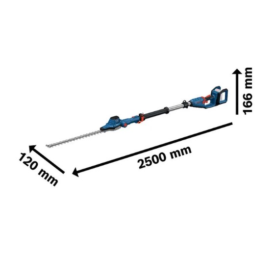Bosch GHE 18V-50 TP Cordless Telescopic Hedgecutter – Extendable Battery Hedge Trimmer for Tall Hedges, Garden Maintenance, and Professional Landscaping Tasks